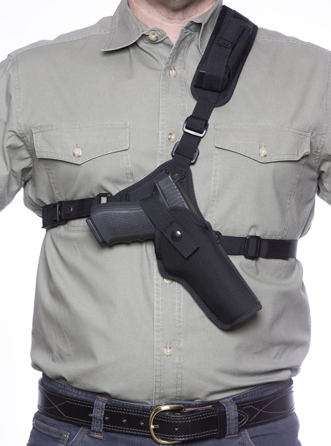 Isaiah 41:10 Kydex Chest Holster Rig With Dual Mag Carrier - Made In USA